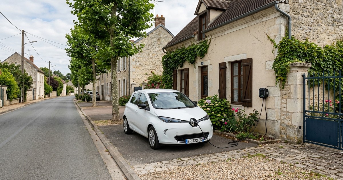 Installation de borne de recharge à Saint-Brice-Courcelles