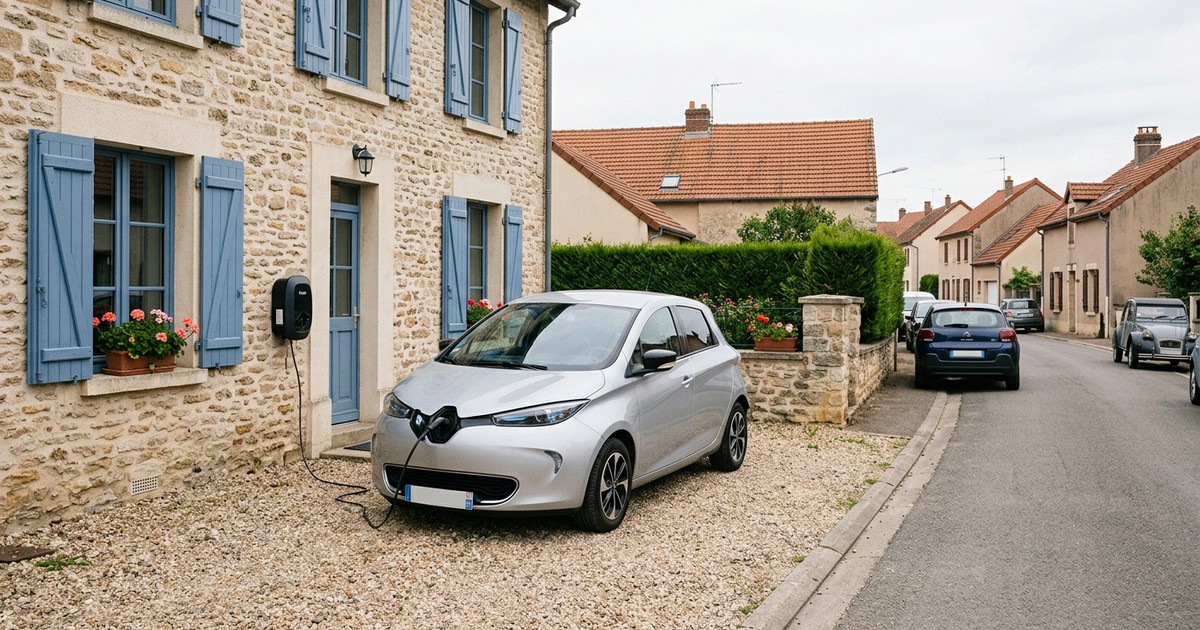 Installation de borne de recharge à Trois-Puits