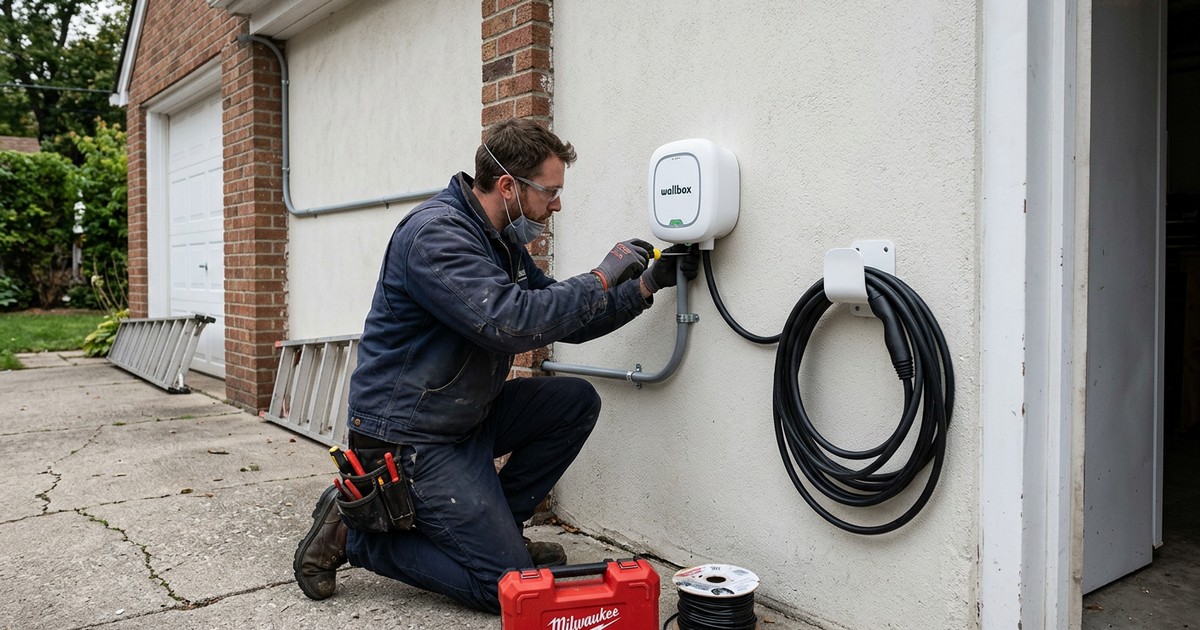 Installation d'une borne de recharge à domicile à Reims