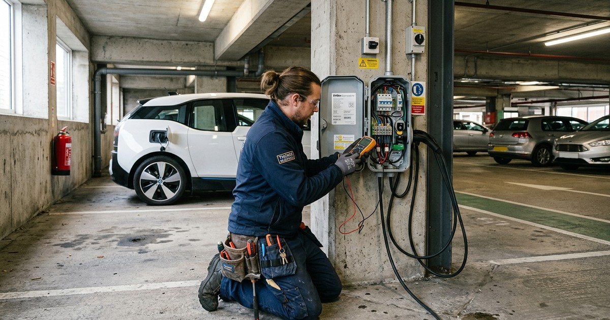 Maintenance annuelle d'une borne de recharge à Reims